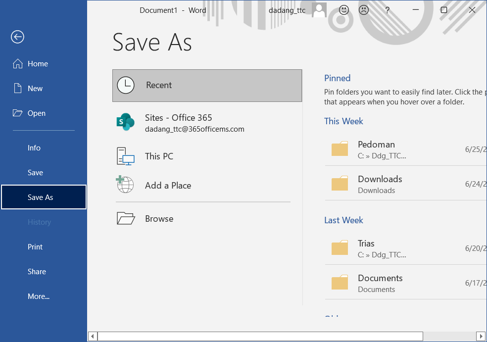 Pilih lokasi penyimpanan