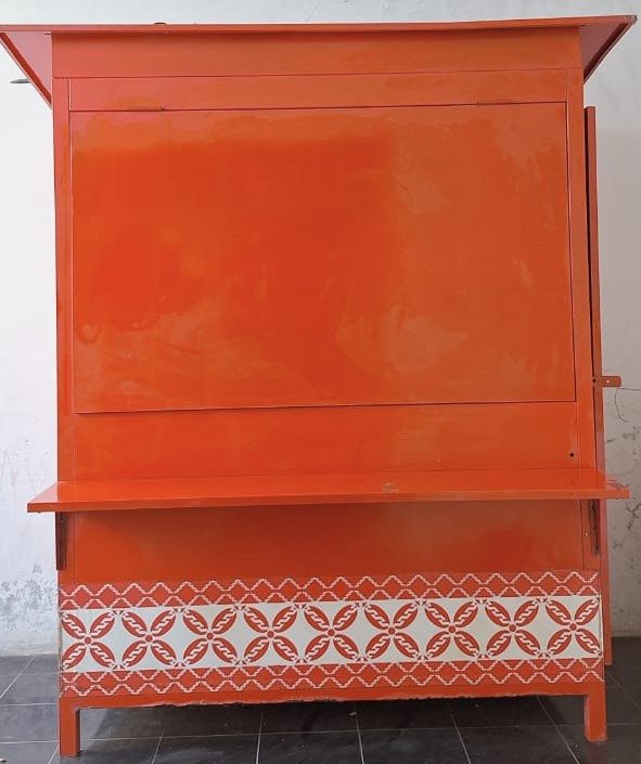 Gerobak Kios UMKM Merk Lotte Tampak Depan