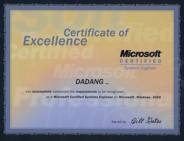 Microsoft Certified System Engineer
