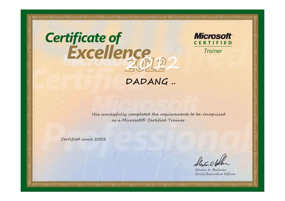 Microsoft Certified Trainer