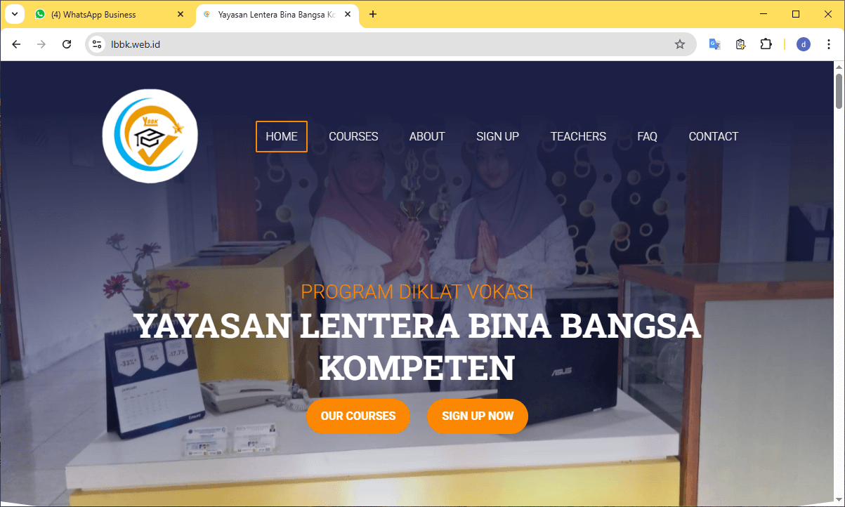 Contoh Website LBKK